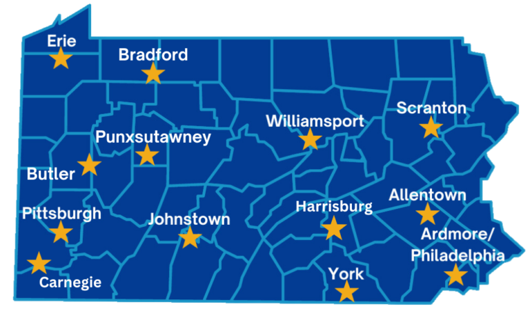 PA Locations Map