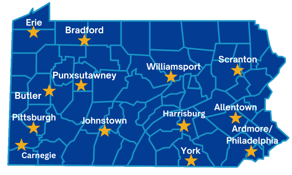 PA Locations Map