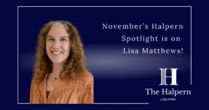 November’s Halpern Spotlight is on Lisa Matthews