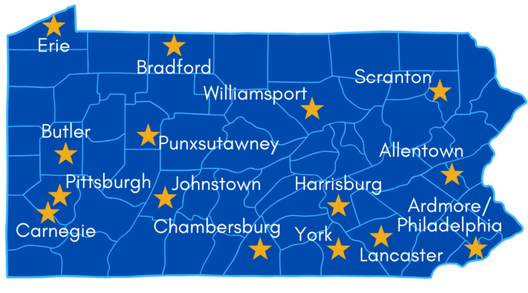 Map of PA Locations