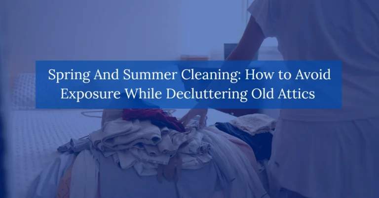 Spring And Summer Cleaning: How to Avoid Exposure While Decluttering Old Attics